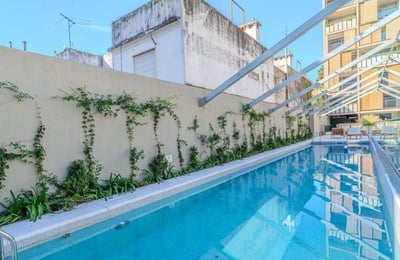 Rent of a modern and quiet 2-room apartment, Buenos Aires, Recoleta, Argentina